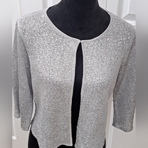 Alfani Women's Sequin Cardigan  Size M - Picture 1 of 7